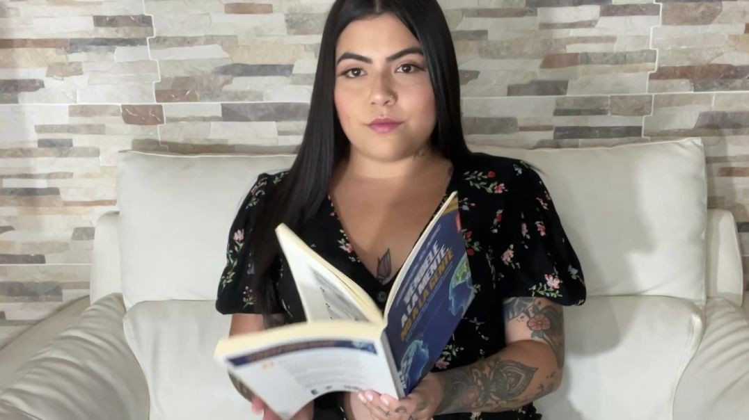 reading with my dress open